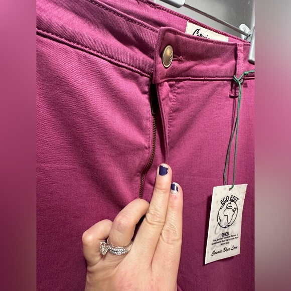 NWT Cosmic Blue Love Pink Flare Pants - Picture 5 of 9